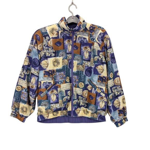 Vintage Winbreaker Jacker Unisex Reversible Zip Up 80s Shell Patchwork 90s Retro - Picture 1 of 13